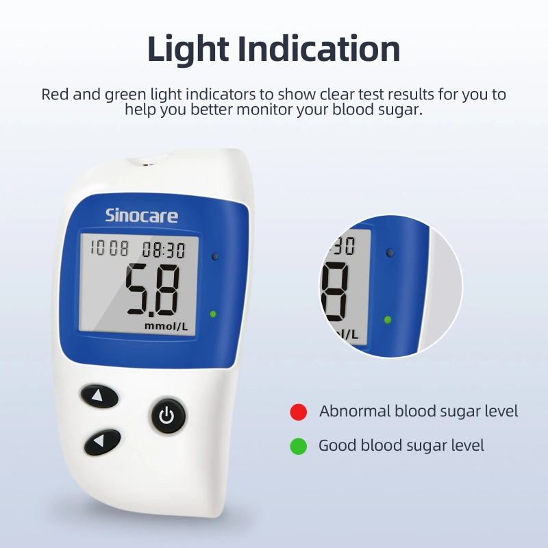 Sinocare Blood Glucose Meter Easy to Use Blood Glucose Watch Blood Glucose Monitor Safe Accu2