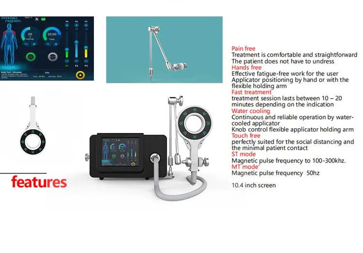 Equipment Electronic Devices for Rehabilitation in Physiotherapy in Spinal Therapy Tens Physiotherapy Emtt Extracorporeal Magneto Transduction Pain Relief