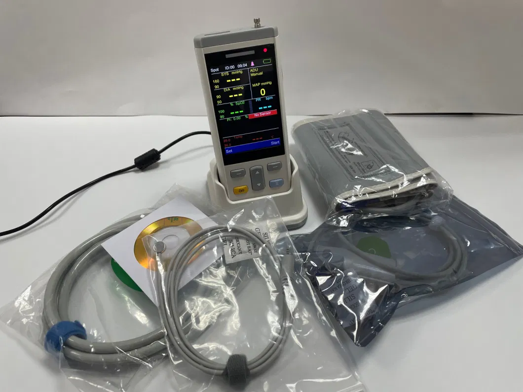 CE PC100 Portable Multi Parameter Handheld Vital Signs Monitor Pulse Oximeter for Neonate/Child/Adult