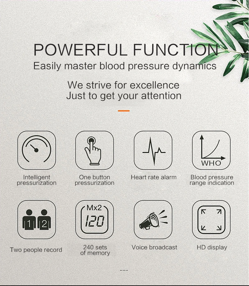 Digital Full Automatic Blood Pressure Monitor