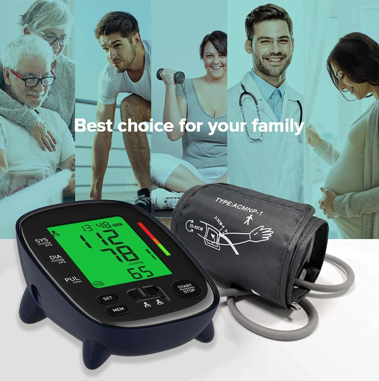 Rechargeable Digital Automatic Heart Rate Sphygmomanometer Touch Screen Voice Wrist Blood Pressure Monitor