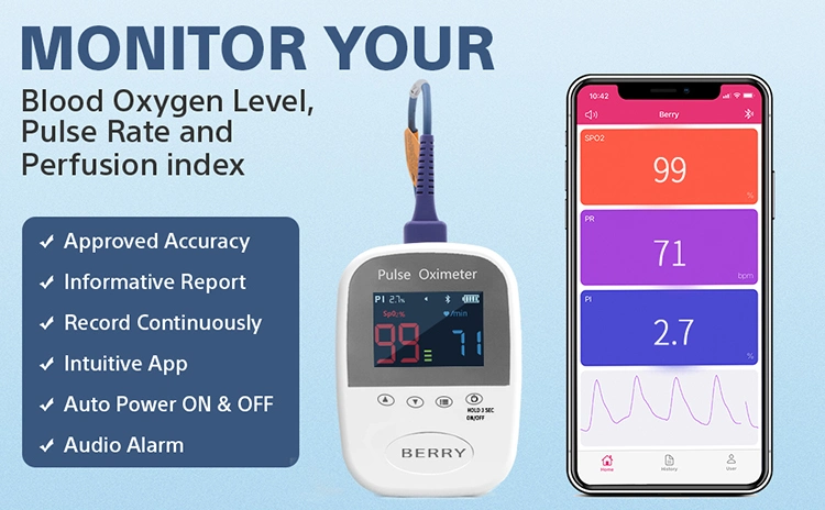 Super Promotion Heart Rate Pulse Sensor Bluetooth Pulse Oximeter