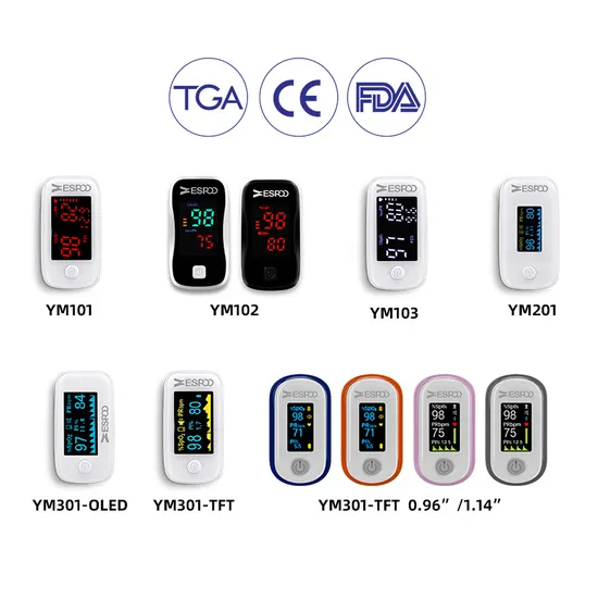 Factory Direct TFT Digital Screen Fingertip Pulse Oximet Blood Oxygen Meter Measurements Pulse Pulse Oximeter