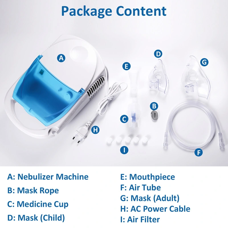 Hospital Medical Nebulizers Machine Electric Portable Homeuse Compressor Nebulizer