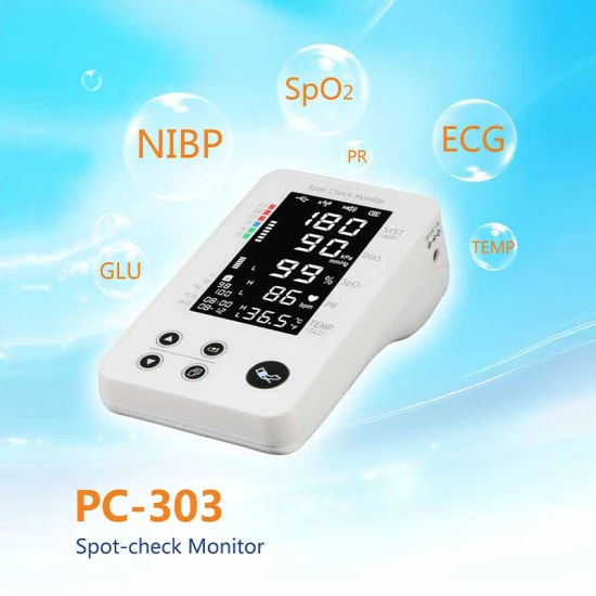 Lepu Telemedicine 6 in 1 Home Use Heartbeat Detector Digital Upper Arm Blood Pressure Multi
